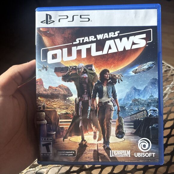 Star Wars Outlaws Sony PlayStation 5 PS5 Used Tested Works - Picture 1 of 5